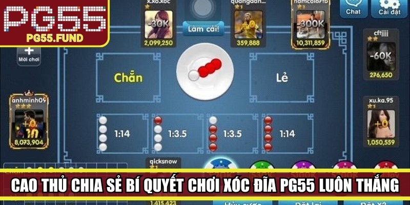 Cao thủ chia sẻ bí quyết chơi Xóc đĩa PG55 luôn thắng